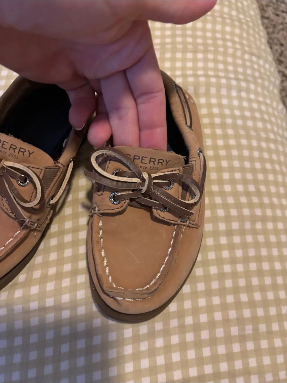 Sperry Kids Brown Leather Moccasin Boat Shoes